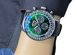 Breitling Navitimer 01 (46 MM) AB0137241L1P1 (2024) - Groen wijzerplaat 46mm Staal