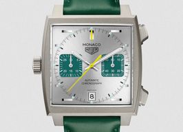 TAG Heuer Monaco Calibre 11 CAW218E.FC6565 (2025) - Silver dial 39 mm Titanium case