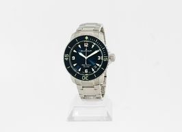 Blancpain Fifty Fathoms 5015-12B40-98B (2024) - Blauw wijzerplaat 45mm Titanium