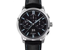 Glashütte Original Senator Chronograph Panorama Date 1-37-01-03-02-35 (2023) - Black dial 42 mm Steel case