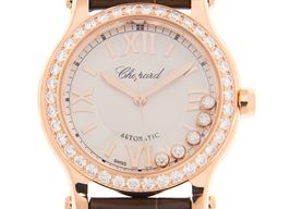 Chopard Happy Sport 274893-5012 (2022) - White dial 30 mm Rose Gold case