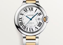 Cartier Ballon Bleu 42mm W2BB0031 (2023) - Zilver wijzerplaat 42mm Goud/Staal