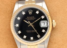 Rolex Datejust 31 68273 (1988) - Black dial 31 mm Gold/Steel case