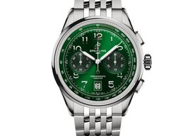 Breitling Premier AB0145371L1A1 (2023) - Groen wijzerplaat 42mm Staal