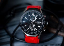 TAG Heuer Connected ACBF2A80 (Unknown (random serial)) - Black dial 45 mm Titanium case