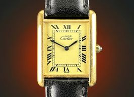 Cartier Tank Vermeil 681008 (1983) - Champagne dial 23 mm Gold/Steel case
