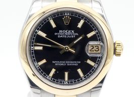 Rolex Datejust 31 178243 (2008) - Zwart wijzerplaat 31mm Goud/Staal