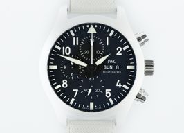 IWC Pilot Chronograph Top Gun IW389105 (2022) - Zwart wijzerplaat 45mm Keramiek