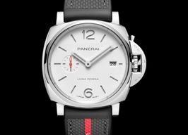 Panerai Luminor Due Luna PAM01381 (2024) - Wit wijzerplaat 42mm Staal