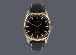 Rolex Cellini 4243/9BIC (2011) - Black dial 38 mm Gold/Steel case