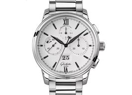 Glashütte Original Senator Chronograph Panorama Date 1-37-01-05-02-71 (2023) - White dial 42 mm Steel case