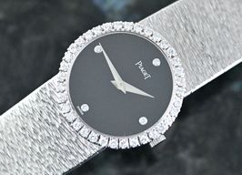 Piaget Vintage 9706 A 6 (1972) - Zwart wijzerplaat 24mm Witgoud