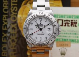 Rolex Explorer II 16570 (1996) - Wit wijzerplaat 40mm Staal