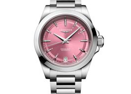 Longines Conquest L3.430.4.99.6 (2025) - Roze wijzerplaat 34mm Staal