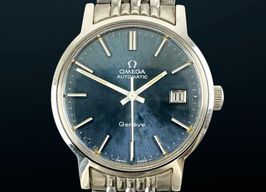 Omega Genève 166.0098 (1972) - Blue dial 35 mm Steel case