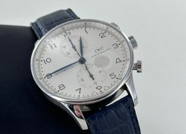 IWC Portuguese Chronograph IW371438 (2007) - White dial 41 mm Steel case