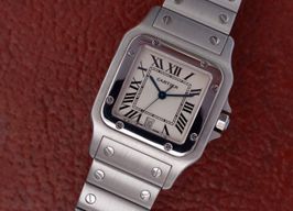 Cartier Santos Galbée 1564 (Onbekend (willekeurig serienummer)) - Wit wijzerplaat 29mm Staal