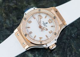 Hublot Big Bang 38 mm 361.PE.2010.RW.1104 (2018) - Wit wijzerplaat 38mm Roségoud