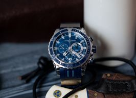 Ulysse Nardin Diver Chronograph 1503-151-3/93 (2018) - Blauw wijzerplaat 45mm Staal