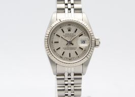 Rolex Lady-Datejust 69174 (1989) - Zilver wijzerplaat 26mm Staal