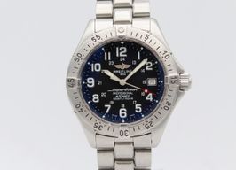 Breitling Superocean A17345 (2002) - Zwart wijzerplaat 41mm Staal