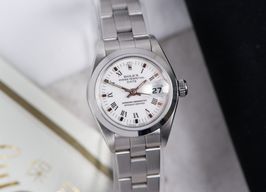 Rolex Oyster Perpetual Lady Date 69160 (1996) - White dial 26 mm Steel case