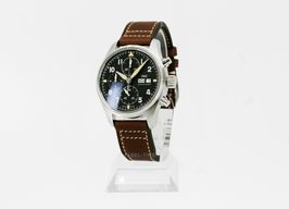 IWC Pilot Spitfire Chronograph IW387903 (2024) - Zwart wijzerplaat 41mm Staal