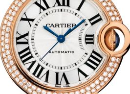 Cartier Ballon Bleu 33mm WJBB0051 (2022) - Zilver wijzerplaat 33mm Roségoud