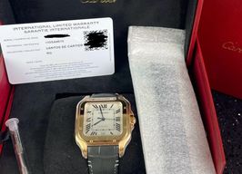 Cartier Santos WGSA0019 (2023) - Silver dial 40 mm Rose Gold case