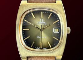 Omega Genève 166.0190 (1973) - Brown dial 36 mm Gold/Steel case