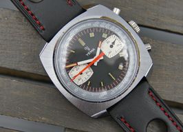 Yema Vintage 70's vintage watch mens Yema chronograph valjoux 7733 38mm (1970) - Black dial 38 mm Steel case