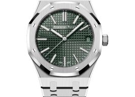 Audemars Piguet Royal Oak Selfwinding 15510ST.OO.1320ST.09 (2023) - Groen wijzerplaat 41mm Staal