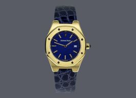 Audemars Piguet Royal Oak 66800BA/O/009/01 (2001) - Blauw wijzerplaat 28mm Geelgoud