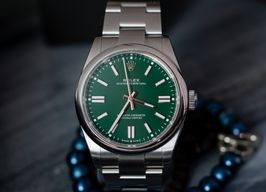 Rolex Oyster Perpetual 41 134300 (2025) - Groen wijzerplaat 41mm Staal