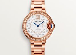 Cartier Ballon Bleu 33mm WJBB0082 (2023) - Zilver wijzerplaat 33mm Roségoud