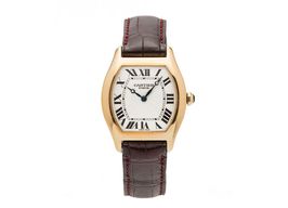 Cartier Tortue 2496C (2010) - Silver dial 34 mm Yellow Gold case