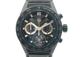 TAG Heuer Carrera Heuer-02T CAR5A90.FC6415 (1919) - Transparant wijzerplaat 45mm Keramiek
