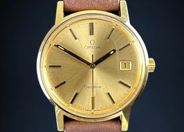 Omega Genève 136.0104 (1974) - Gold dial 35 mm Gold/Steel case