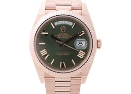 Rolex Day-Date 40 228235 (2023) - Groen wijzerplaat 40mm Roségoud