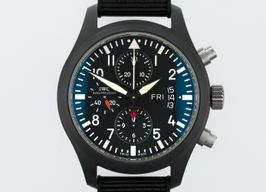 IWC Pilot IW378901 (Onbekend (willekeurig serienummer)) - Zwart wijzerplaat 44mm Keramiek