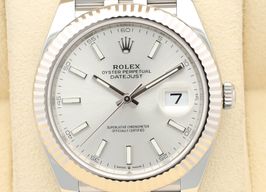 Rolex Datejust 41 126334 (2024) - Zilver wijzerplaat 41mm Staal