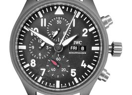 IWC Pilot Chronograph Top Gun IW389101 (2024) - Zwart wijzerplaat 45mm Keramiek