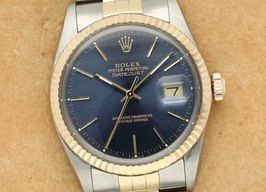 Rolex Datejust 36 16013 (1988) - Blauw wijzerplaat 36mm Goud/Staal