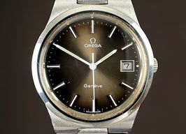 Omega Genève 136.0103 (1972) - Bruin wijzerplaat 36mm Staal