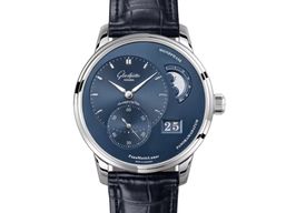 Glashütte Original PanoMaticLunar 1-90-02-46-32-61 (2023) - Blauw wijzerplaat 40mm Staal