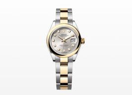 Rolex Lady-Datejust 279163 (2021) - Zilver wijzerplaat 28mm Goud/Staal