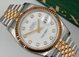 Rolex Datejust 36 116233 (2019) - White dial 36 mm Gold/Steel case