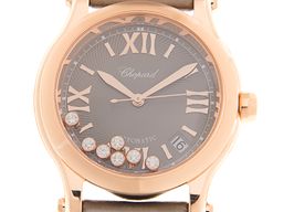 Chopard Happy Sport 274808-5012 (2022) - Grijs wijzerplaat 36mm Roségoud