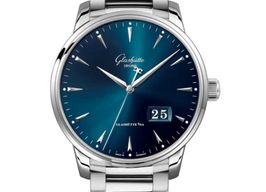 Glashütte Original Senator Excellence 1-36-03-04-02-71 (2023) - Blauw wijzerplaat 42mm Staal