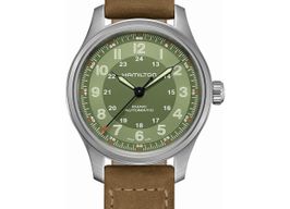 Hamilton Khaki Field H70545560 (2022) - Groen wijzerplaat 40mm Staal